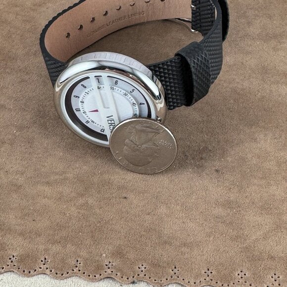 VERSUS of VERSACE Designer Purple on White 3D Dial Black Strap main image 9